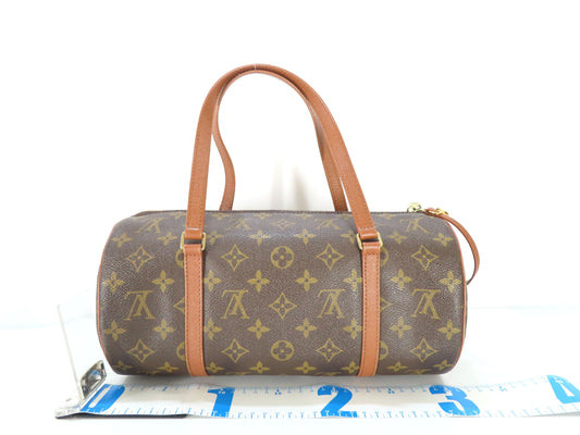 LOUIS VUITTON Monogram Papillon Handbag with Pouch M51365