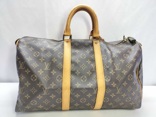 LOUIS VUITTON Monogram Keepall 45 Boston Bag