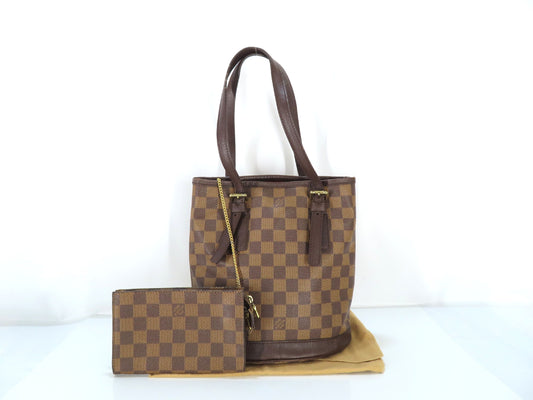 LOUIS VUITTON Damier Mare N42240 Tote Bag with Pouch