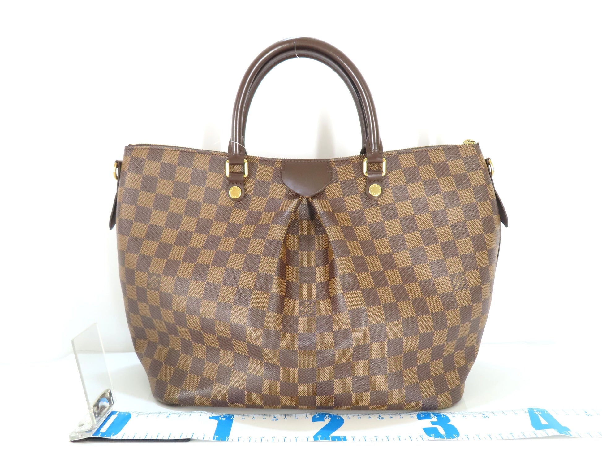 LOUIS VUITTON Monogram Damier Sienna MM N41546 2-Way Tote Bag with Strap Handbag