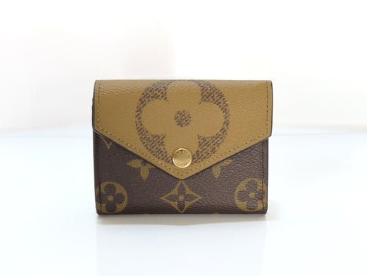 LOUIS VUITTON Monogram Giant Reverse Portefeuille Zoe M80725 RFID Wallet