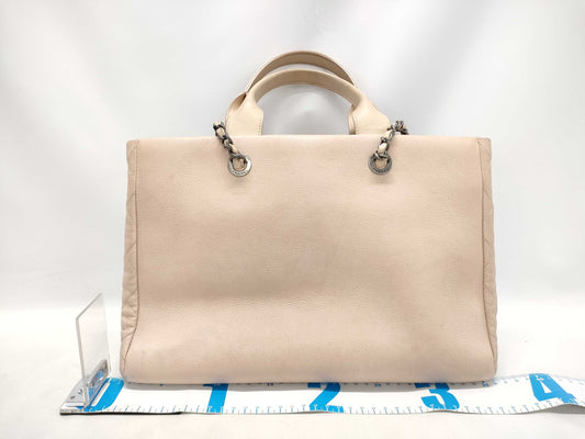 CHANEL Caviar Coco Mark 2-Way Handbag Shoulder Bag Handbag