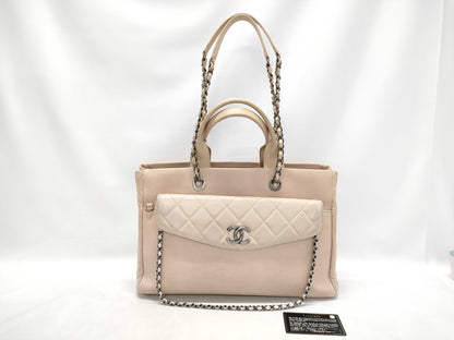 CHANEL Caviar Coco Mark 2-Way Handbag Shoulder Bag Handbag