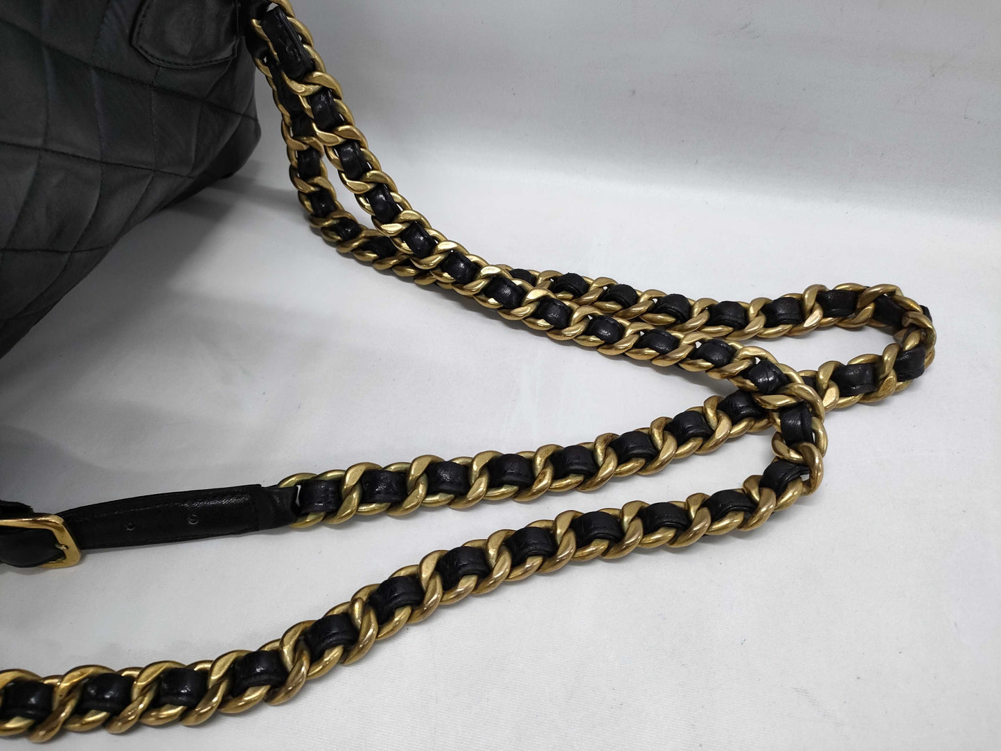 CHANEL Lambskin Matelasse Coco Mark Backpack