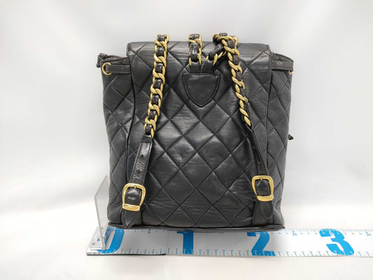 CHANEL Lambskin Matelasse Coco Mark Backpack