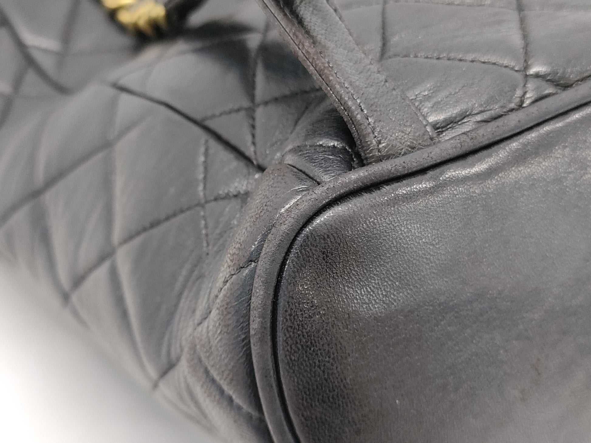 CHANEL Lambskin Matelasse Coco Mark Backpack