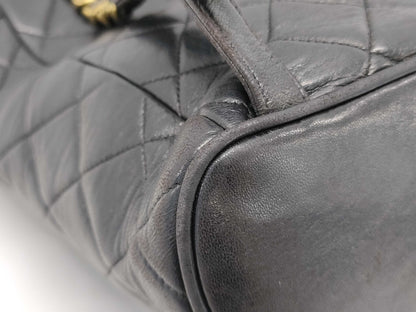 CHANEL Lambskin Matelasse Coco Mark Backpack