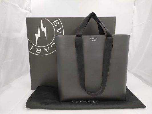 BVLGARI Hiroshi Fujiwara Fragment Collaboration Leather 2-Way Tote Bag