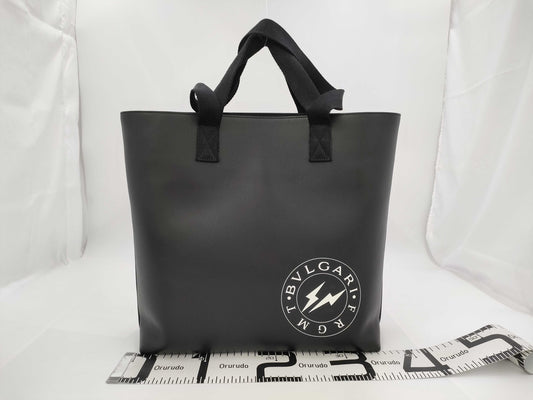 BVLGARI Hiroshi Fujiwara Fragment Collaboration Leather 2-Way Tote Bag