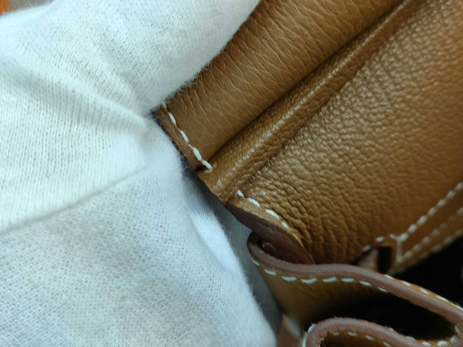 HERMES Togo Birkin 30 Gold GD Hardware Double Stamp Handbag