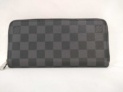 LOUIS VUITTON N 00056 Damier Graphite Zippy Wallet Horizontal N00056 RFID Wallet