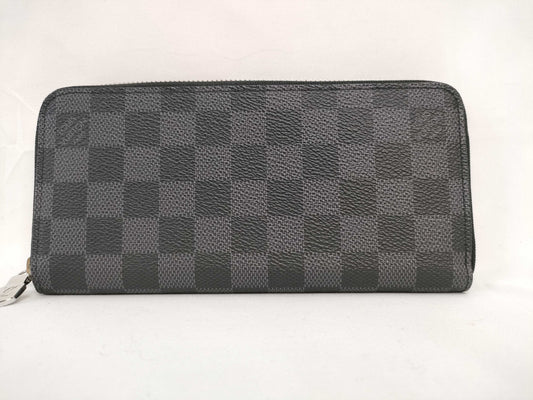 LOUIS VUITTON N 00056 Damier Graphite Zippy Wallet Horizontal N00056 RFID Wallet