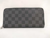 LOUIS VUITTON N 00056 Damier Graphite Zippy Wallet Horizontal N00056 RFID Wallet