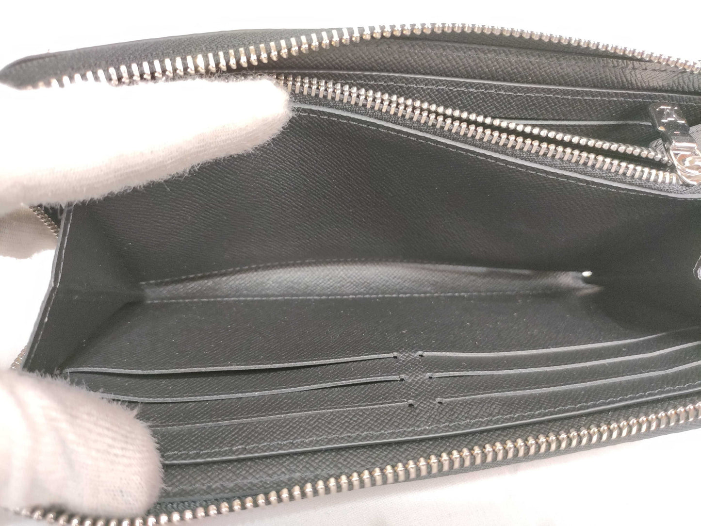LOUIS VUITTON N 00056 Damier Graphite Zippy Wallet Horizontal N00056 RFID Wallet