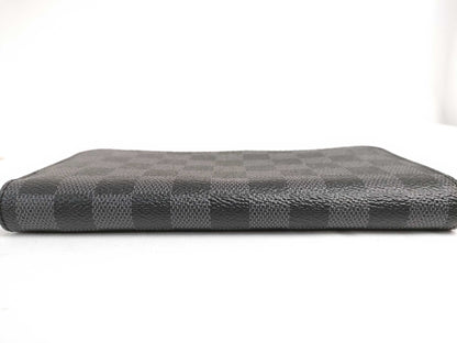 LOUIS VUITTON N 00056 Damier Graphite Zippy Wallet Horizontal N00056 RFID Wallet