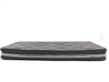 LOUIS VUITTON N 00056 Damier Graphite Zippy Wallet Horizontal N00056 RFID Wallet