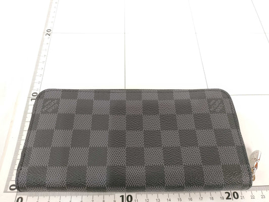 LOUIS VUITTON N 00056 Damier Graphite Zippy Wallet Horizontal N00056 RFID Wallet