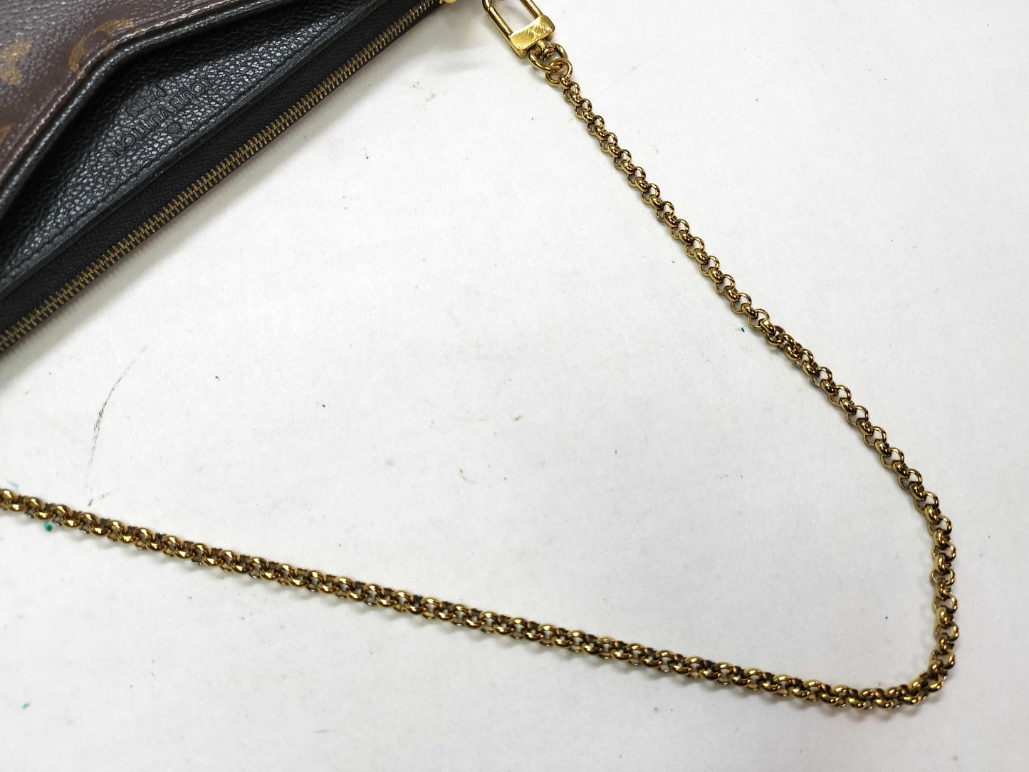 LOUIS VUITTON Monogram Pallas Clutch M41639 Shoulder Bag Pouch