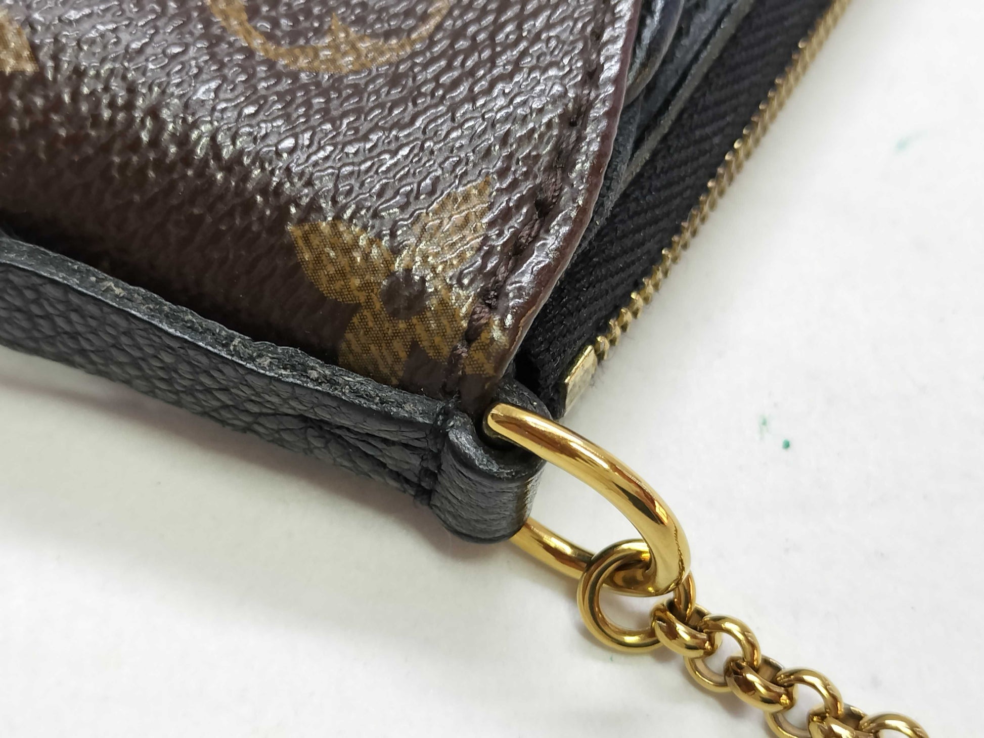 LOUIS VUITTON Monogram Pallas Clutch M41639 Shoulder Bag Pouch
