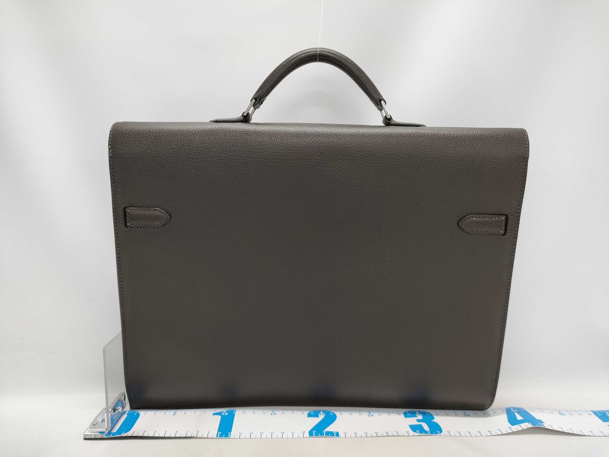 HERMES Kelly Depeche □O engraved briefcase business bag business bag