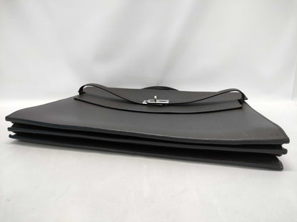 HERMES Kelly Depeche □O engraved briefcase business bag business bag