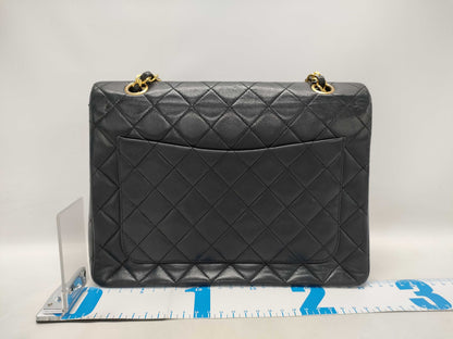 CHANEL Matelasse Lambskin Double Flap Chain Shoulder Bag
