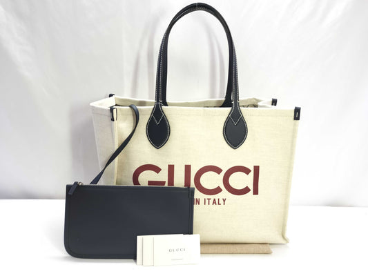 GUCCI GG Supreme Print Medium Tote Bag 772176 Canvas Tote Bag