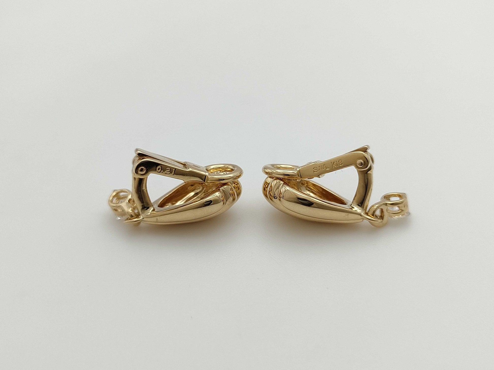 SUWA D0.21/0.21ct K18 9.3g Earrings 