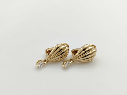 SUWA D0.21/0.21ct K18 9.3g Earrings 