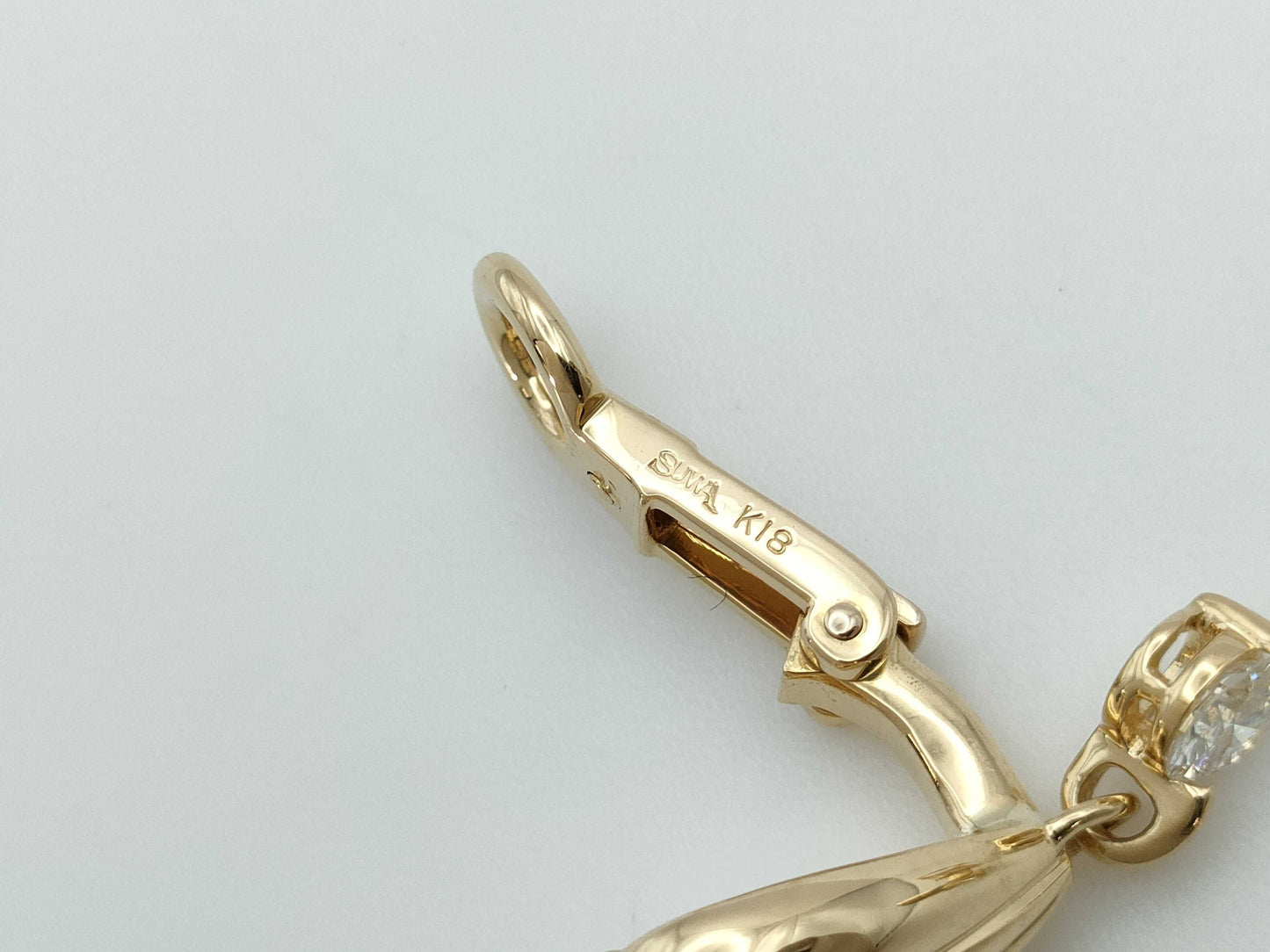 SUWA D0.21/0.21ct K18 9.3g Earrings 
