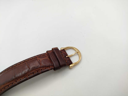 MAURICE LACROIX Calendar Retrograde AD42764 76847 Manual Winding 18K Yellow Gold Men's Watch