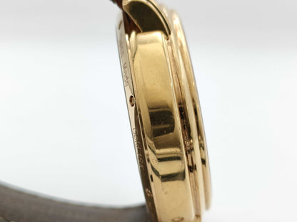 MAURICE LACROIX Calendar Retrograde AD42764 76847 Manual Winding 18K Yellow Gold Men's Watch