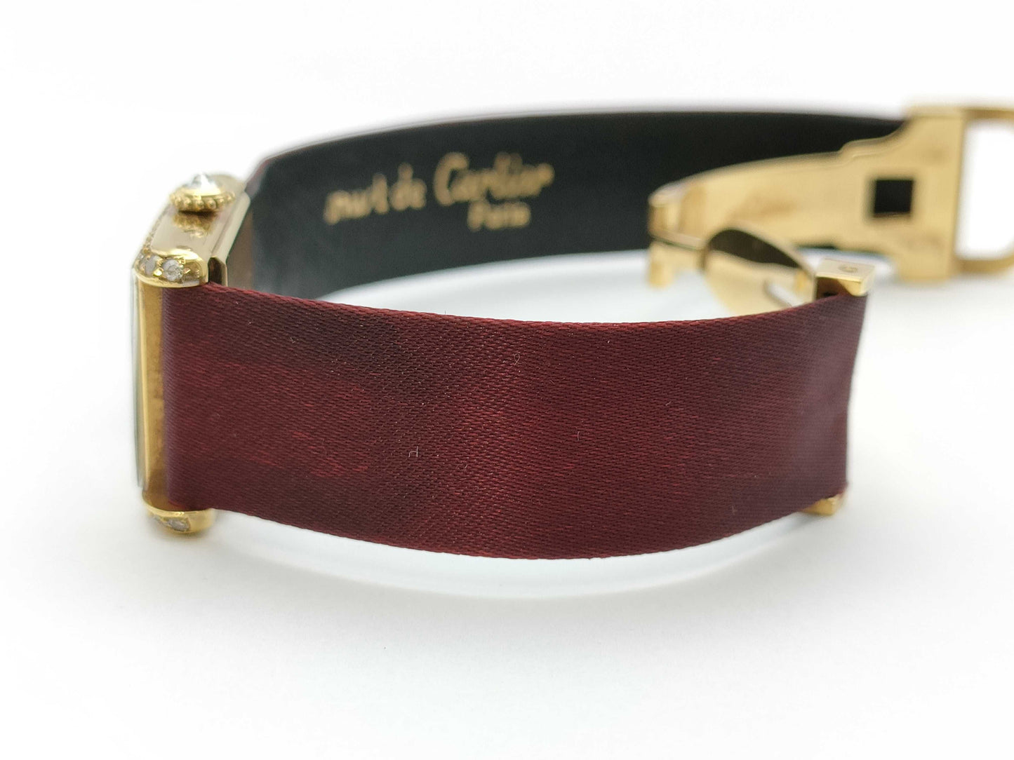 Cartier Tank Louis SM 671170896 Manual Winding PARIS Dial 18K Gold Women's Watch