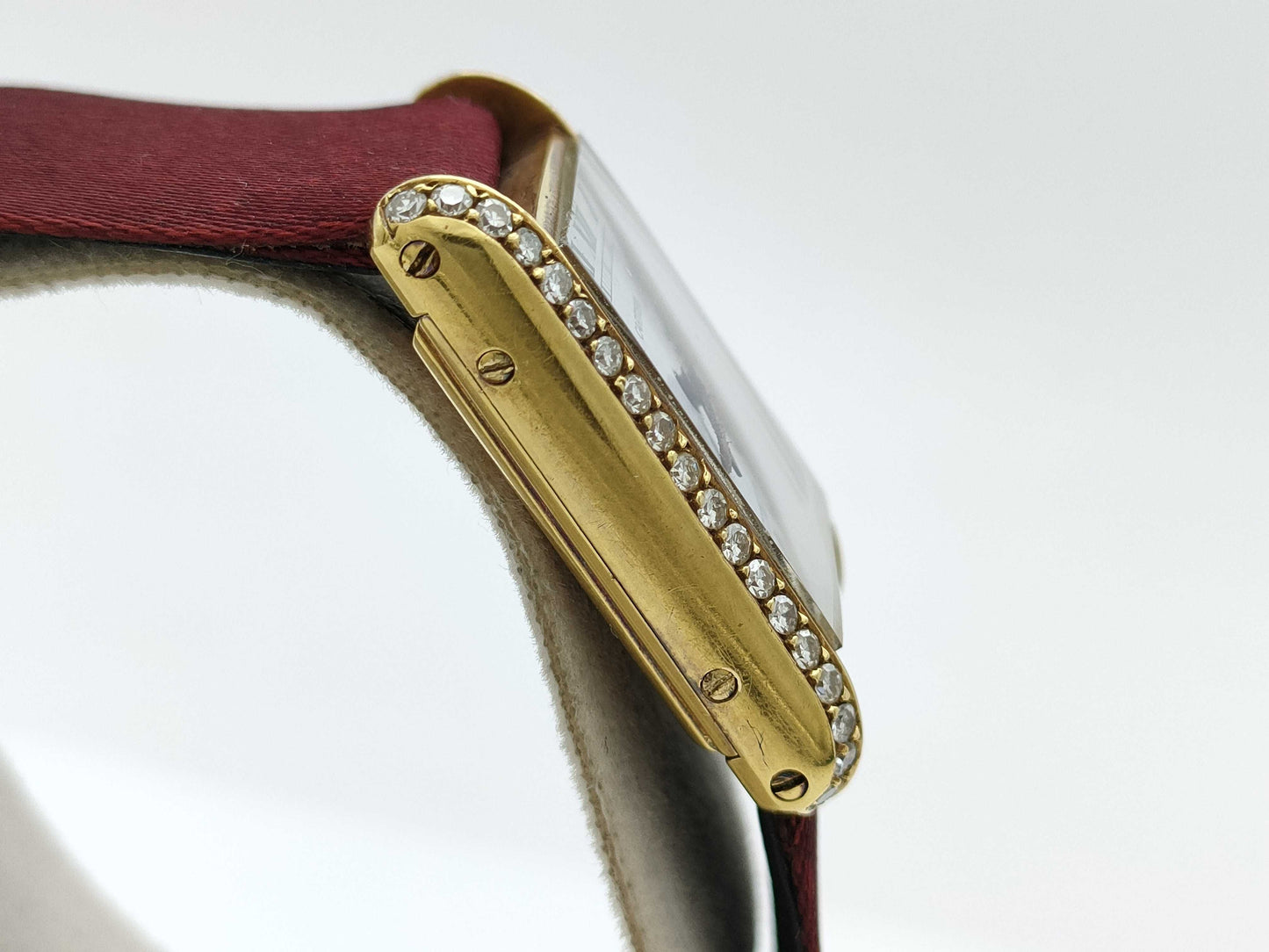 Cartier Tank Louis SM 671170896 Manual Winding PARIS Dial 18K Gold Women's Watch