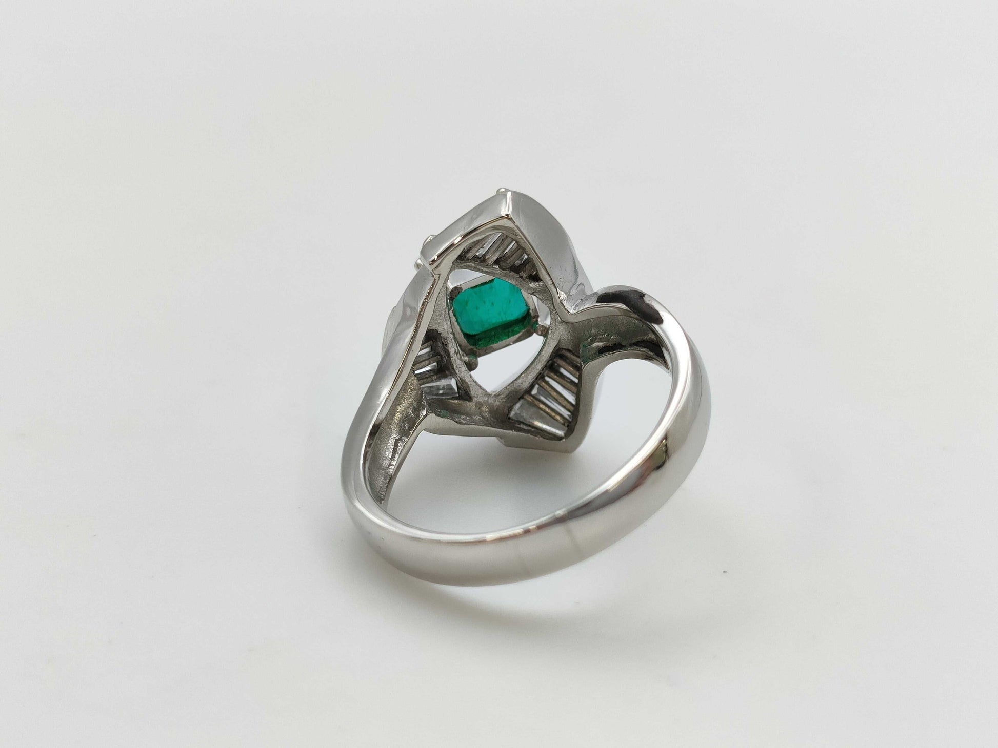 E1.03ct D0.63ct PT900 12.0g Ring 