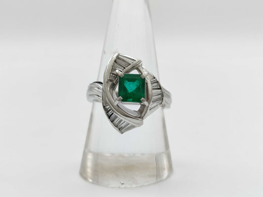 E1.03ct D0.63ct PT900 12.0g Ring 