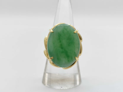 Jade 20.29ct K18 13.9g Ring 