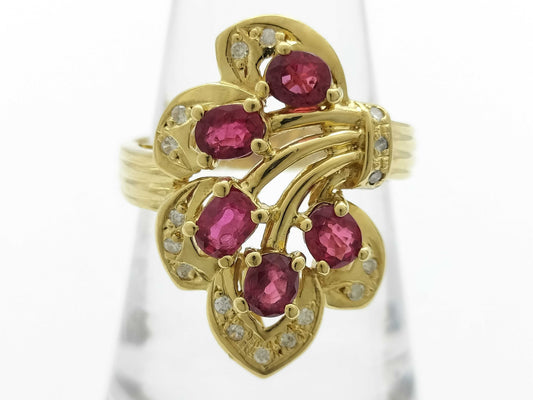 R1.20ct D0.10ct K18 5.3g Ring 