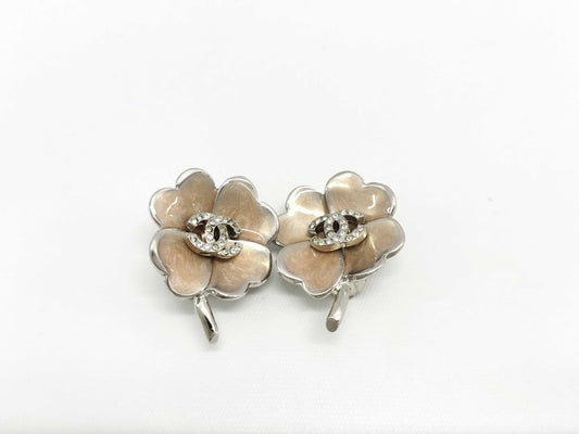 CHANEL Coco Mark Clover 04P Earrings