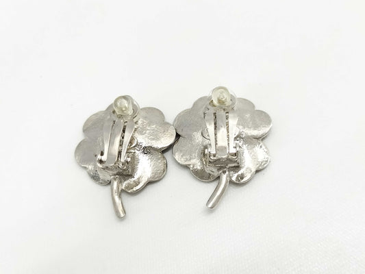 CHANEL Coco Mark Clover 04P Earrings