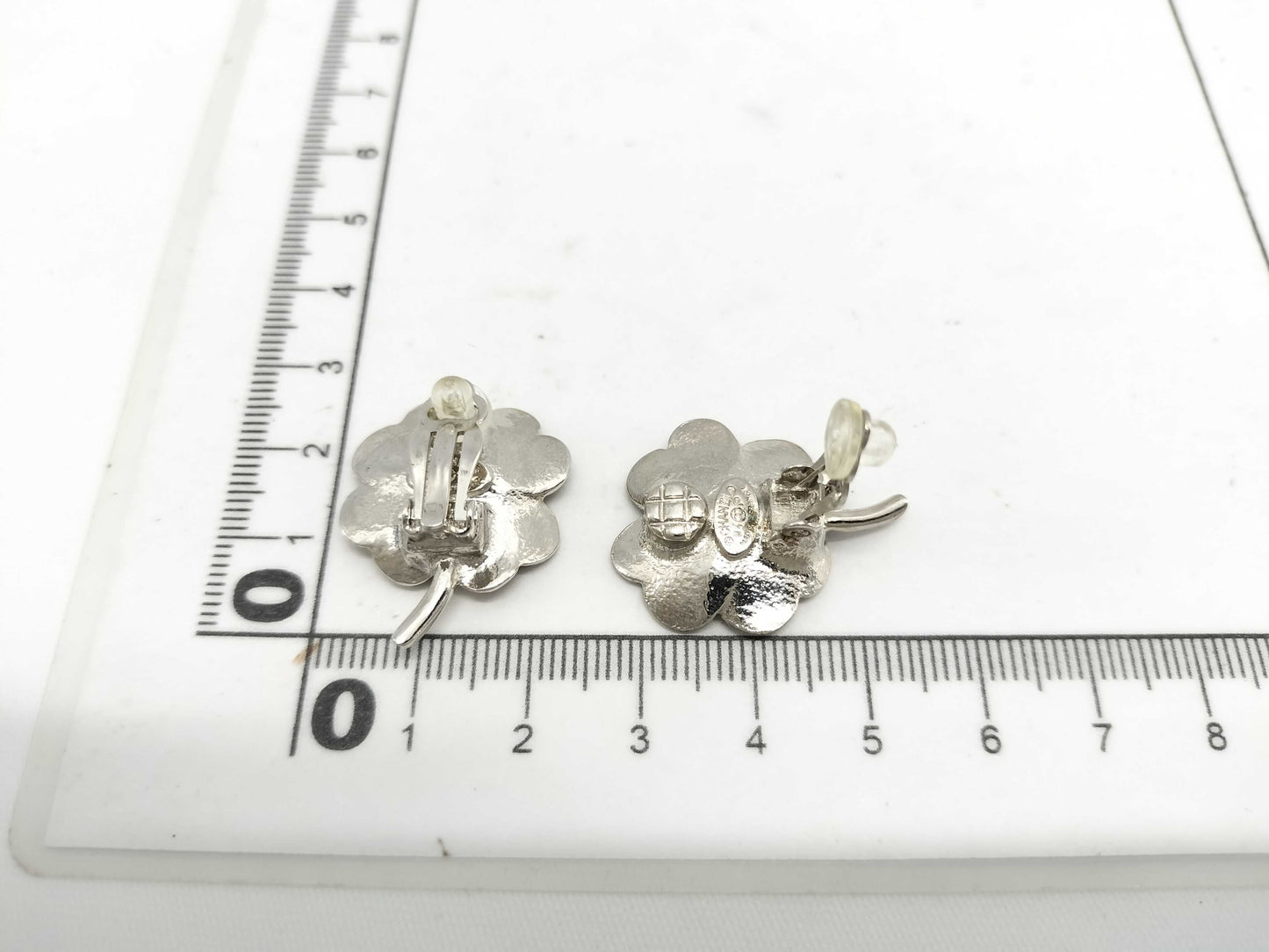 CHANEL Coco Mark Clover 04P Earrings