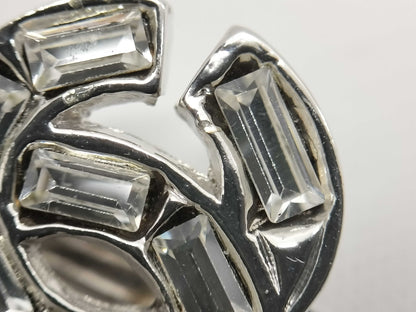 CHANEL Coco Mark Rhinestone 01P Earrings