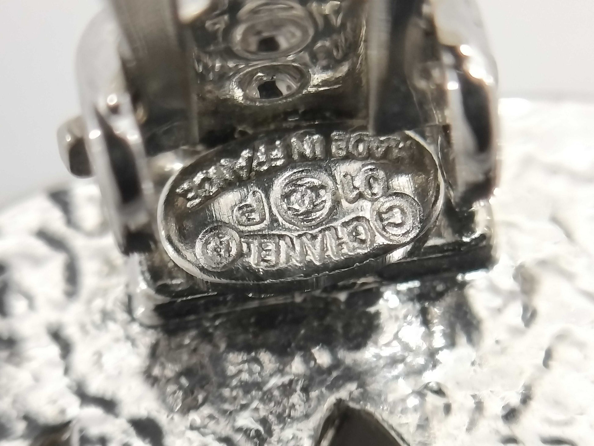 CHANEL Coco Mark Rhinestone 01P Earrings