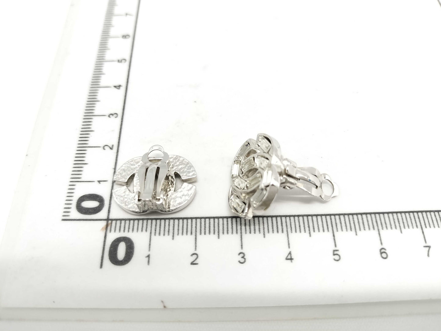 CHANEL Coco Mark Rhinestone 01P Earrings