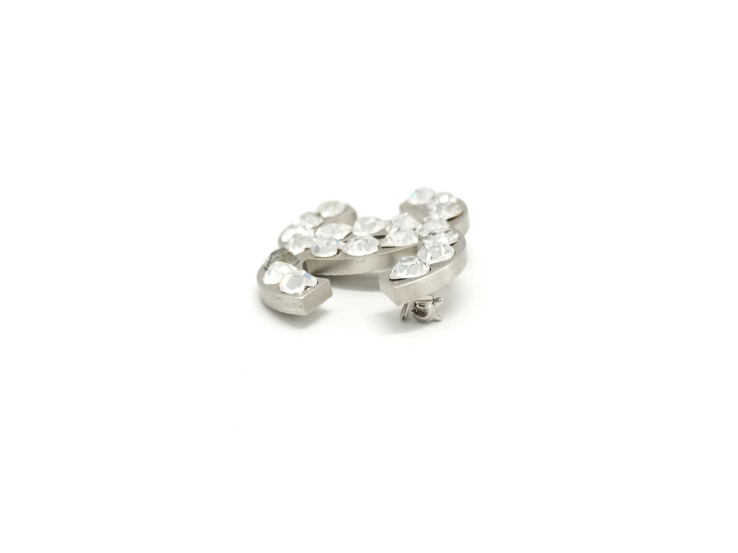 CHANEL Heart Rhinestone 04A Brooch