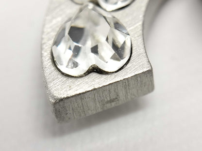 CHANEL Heart Rhinestone 04A Brooch