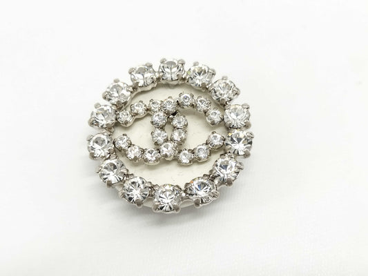 CHANEL Coco Mark Rhinestone 00A Brooch