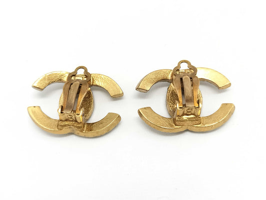 CHANEL Coco Mark Rhinestone 02A Earrings