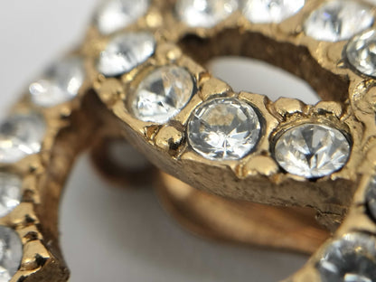 CHANEL Coco Mark Rhinestone 02A Earrings