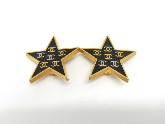 CHANEL Coco Mark Star 01P Earrings